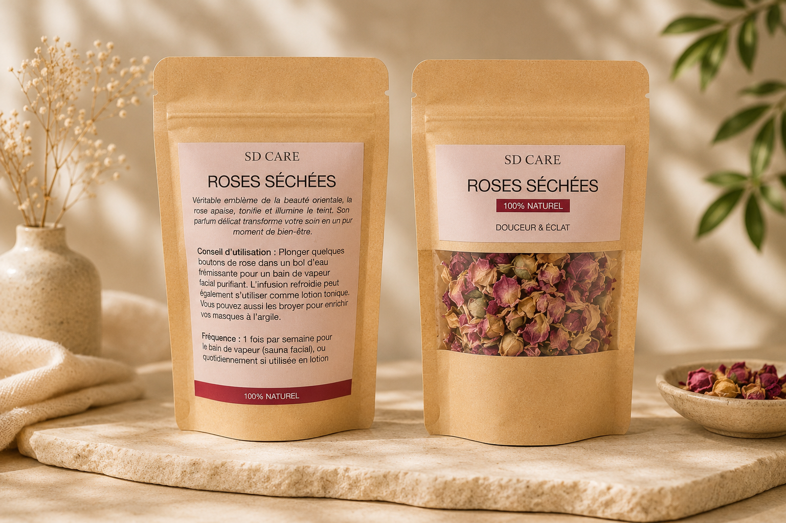 Roses sechees
